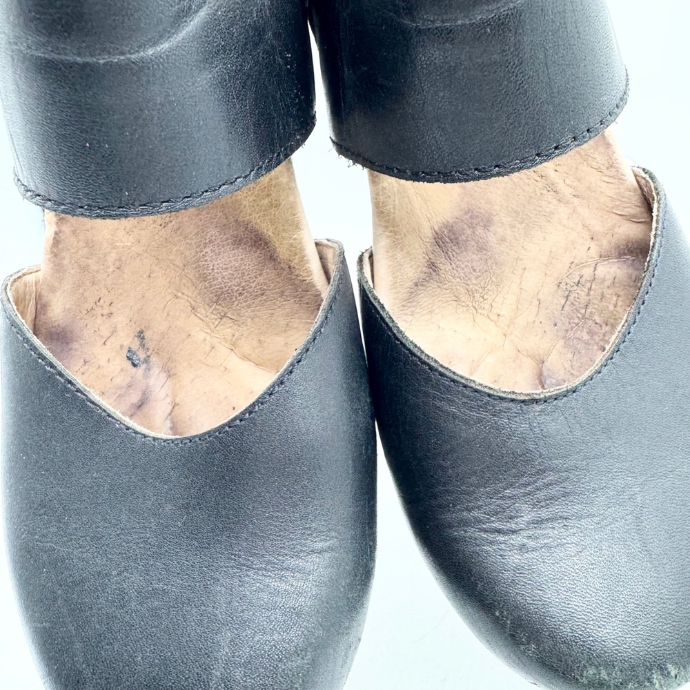 Dansko Malin Leather Comfort Clog Shoe Black Size 38 Officecore Corpcore Doctor - Picture 11 of 12